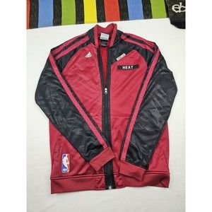 Adidas Boys Full Zip Jacket Miami Heat NBA Size XL 18 Color Red Black